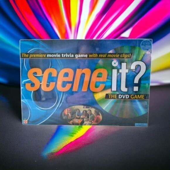 Scene It Movie Trivia DVD Movie Trivia Board Game Factory Sealed Mattel Original - Picture 12 of 14